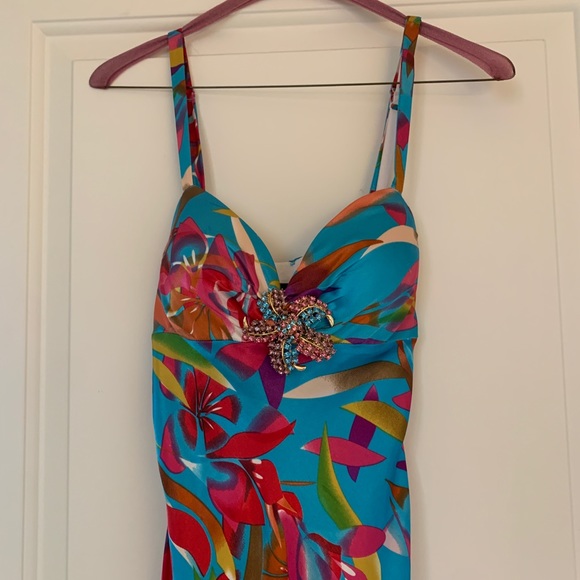 Caché Silk Mermaid Dress - Picture 3 of 7